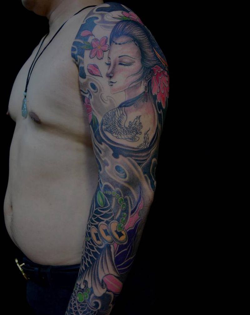 花臂系列纹身图片_手部手臂纹身图案