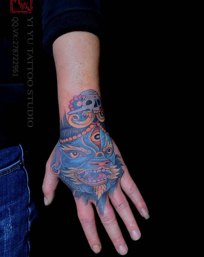 遮盖系列纹身图片_手部纹身图案