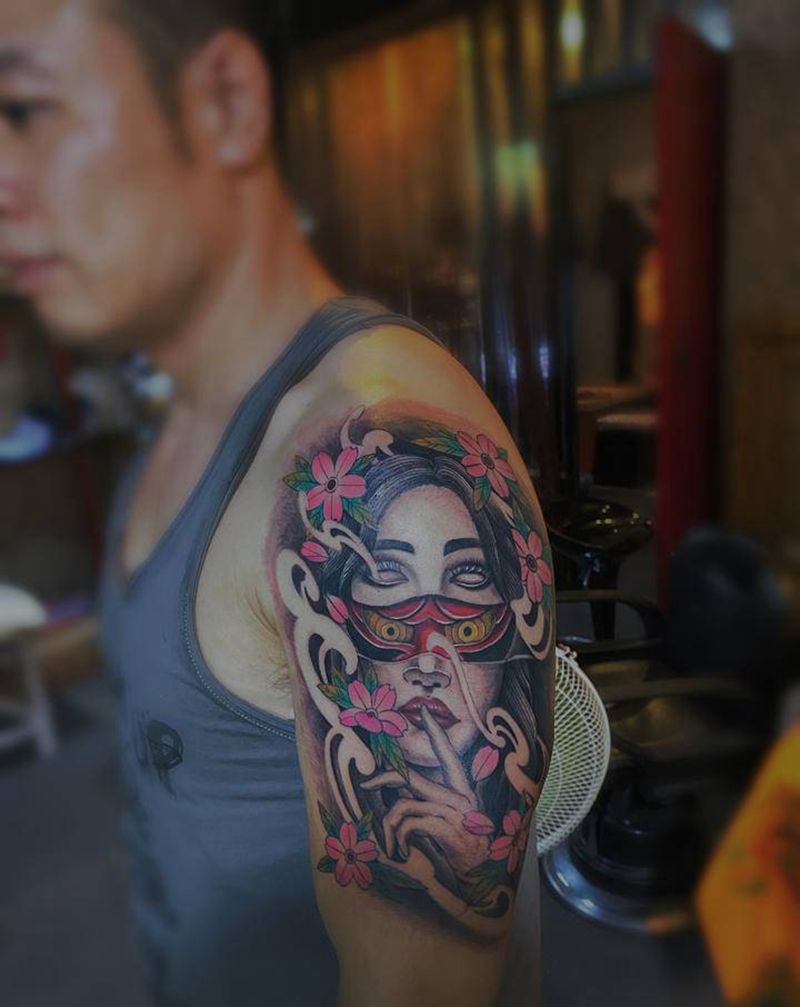 人物作品纹身图片_手臂欧美写实纹身图案