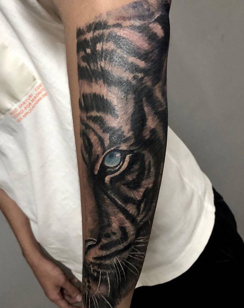 写实纹身纹身图片_手臂欧美写实纹身图案