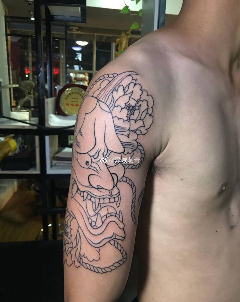 般若纹身图片_手臂纹身图案