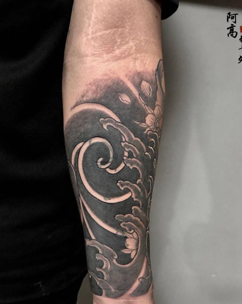 遮盖纹身图片_手臂新传统纹身图案