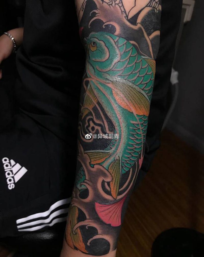 花臂纹身图片_手部纹身图案