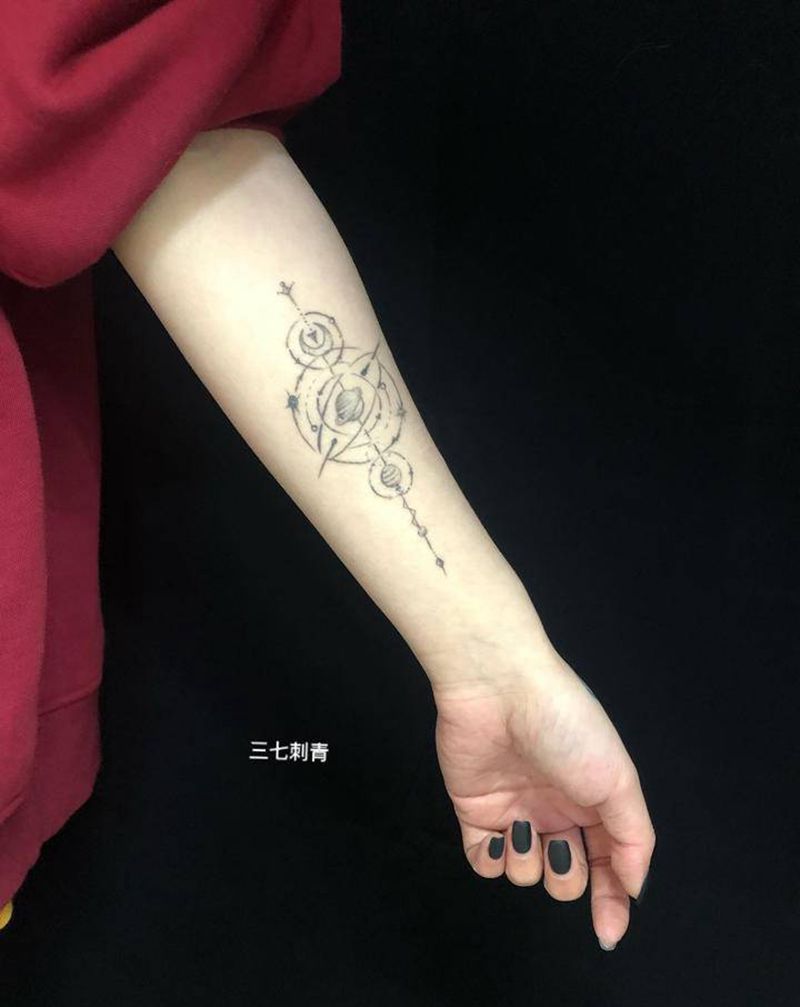 小清新纹身图片_手部纹身图案