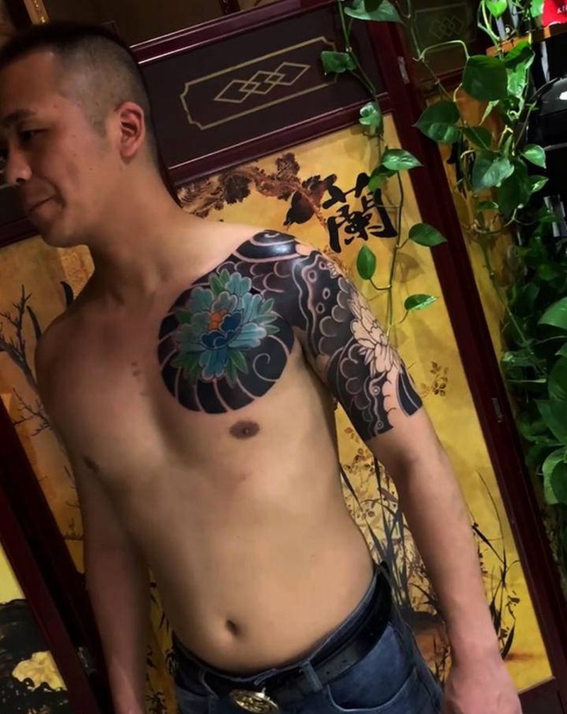 半年纹身图片_老传统纹身图案