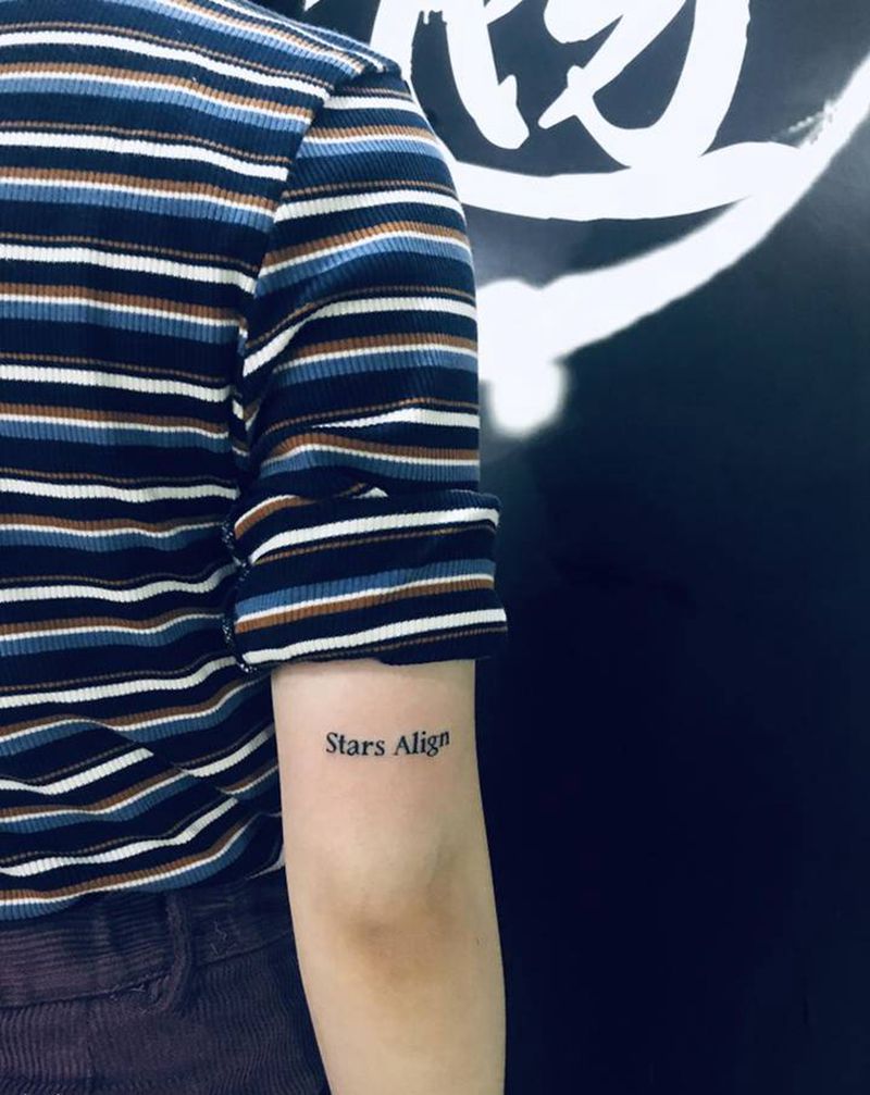 小英文纹身图片_手臂纹身图案