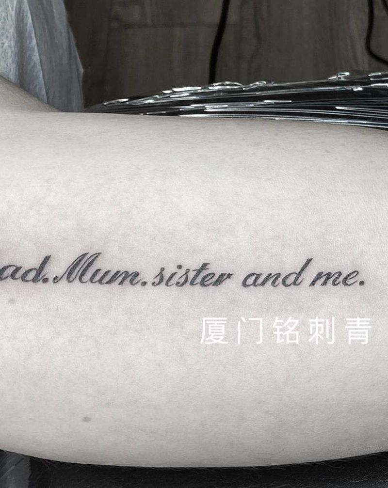 英文纹身图片_手臂英文小清新字符纹身图案