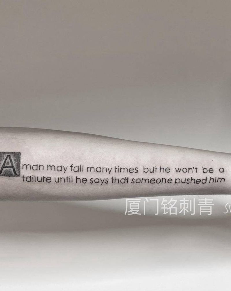 英文纹身图片_手臂英文纹身图案
