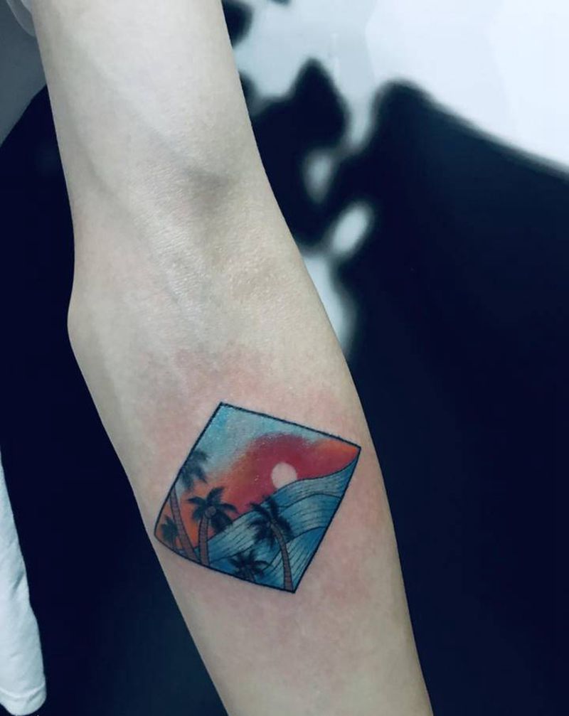 友谊纹身图片_手臂纹身图案