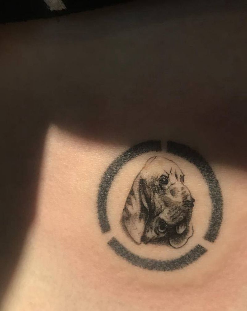 宠物纹身图片_腹部纹身图案