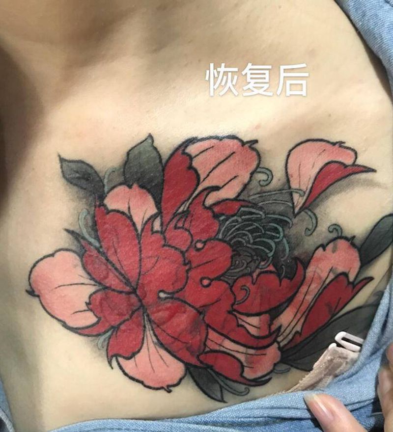 遮盖纹身图片_新传统纹身图案