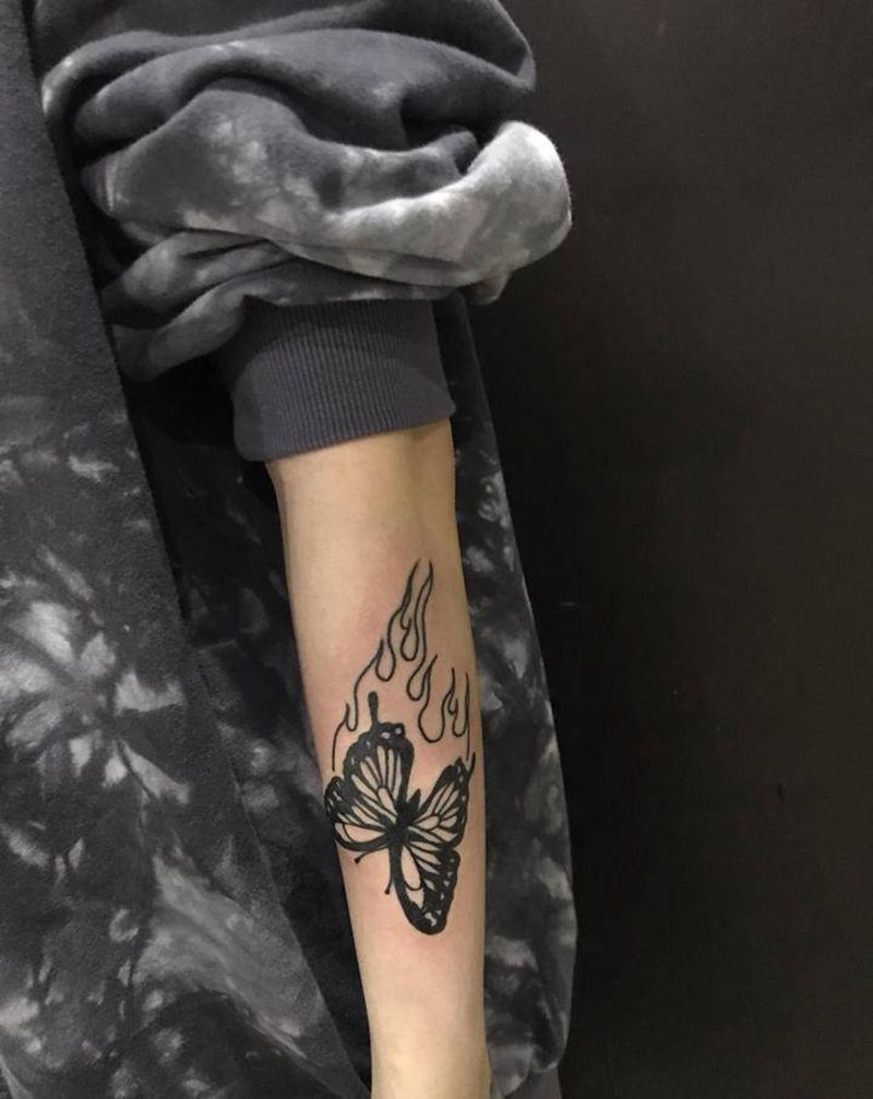 客带图纹身图片_手臂纹身图案