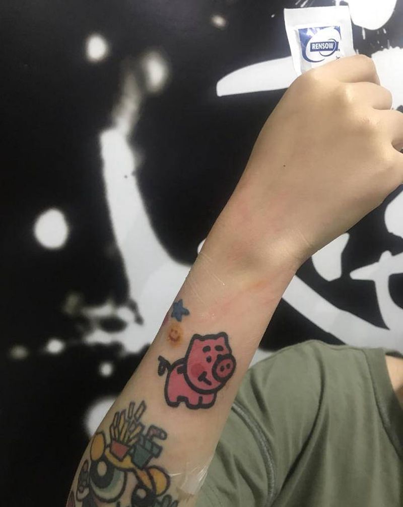 客带图纹身图片_手臂纹身图案