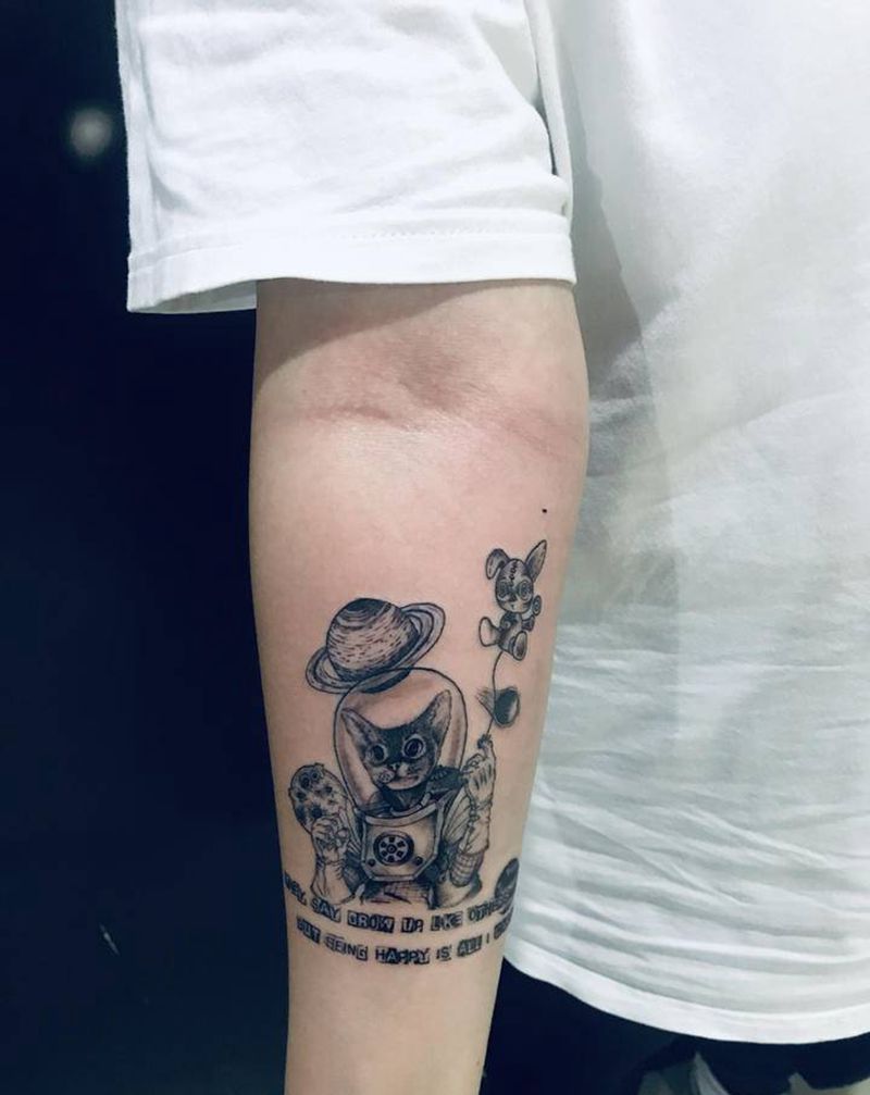 客带图纹身图片_手臂纹身图案