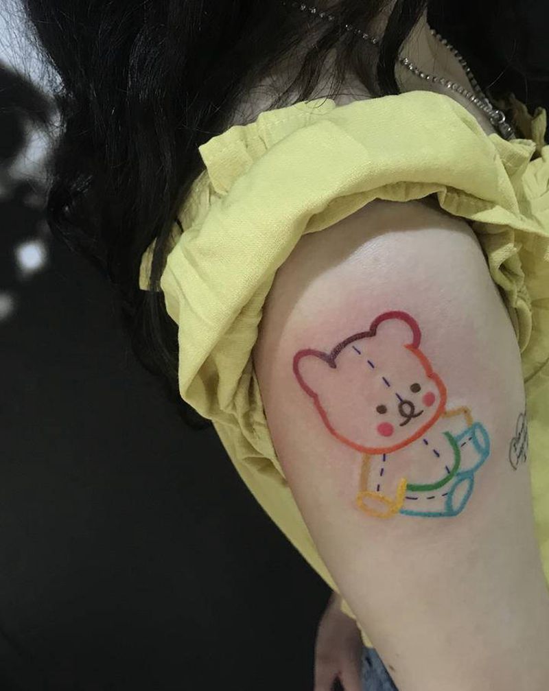 客带图纹身图片_手臂纹身图案