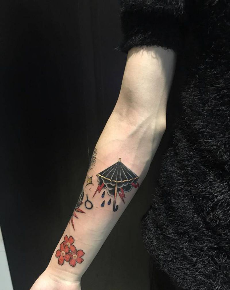 客带图纹身图片_手臂纹身图案