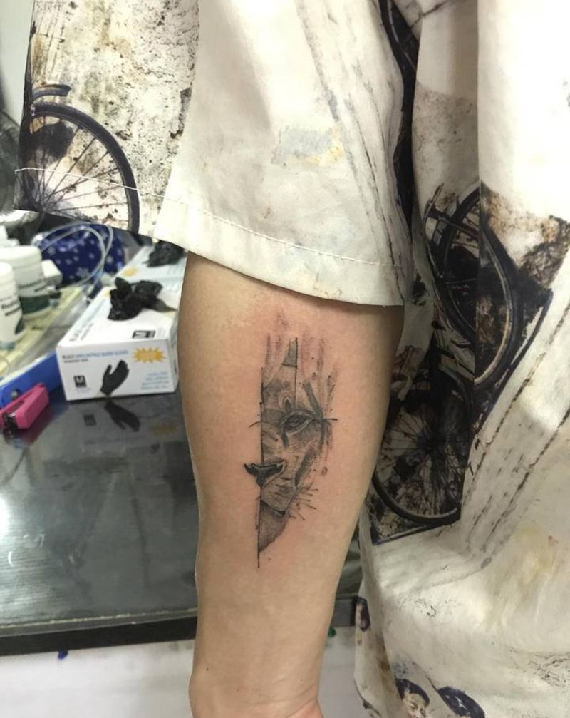 客带图纹身图片_手臂纹身图案