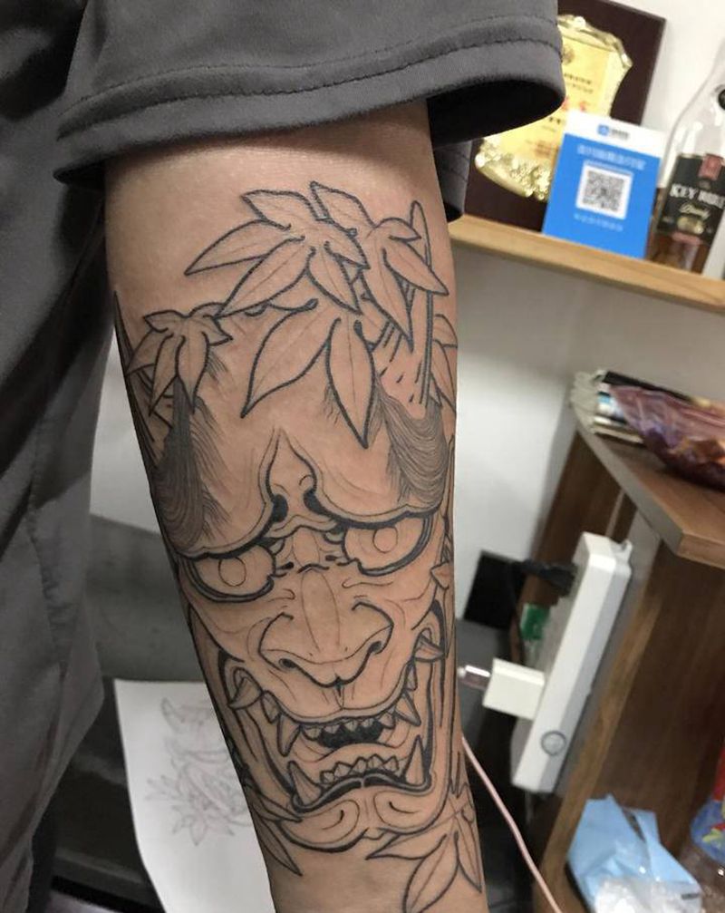 客选图未完成纹身图片_手臂纹身图案