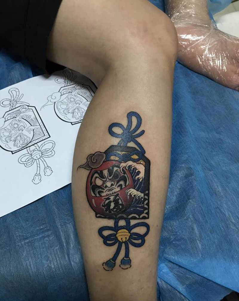 遮盖纹身图片_腿部纹身图案