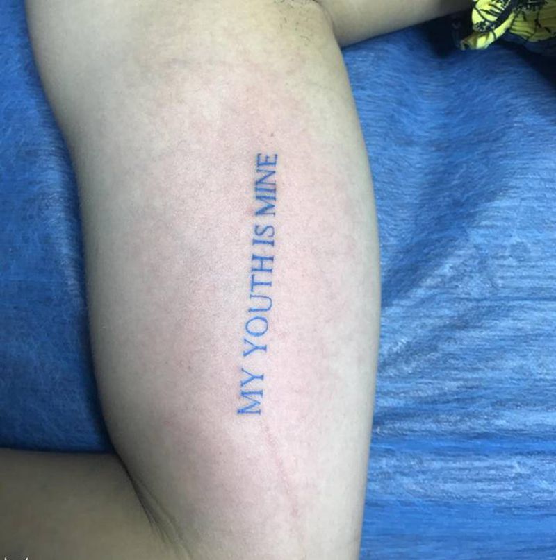 英文纹身图片_手臂纹身图案