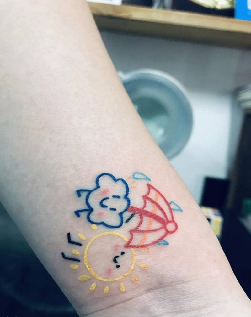 客带图纹身图片_手臂纹身图案