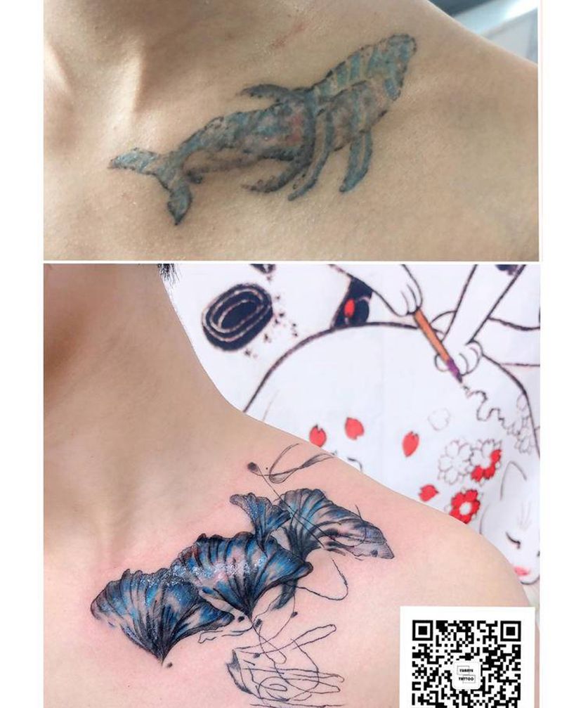 毁皮洗坏纹身遮盖纹身图片_水墨纹身图案