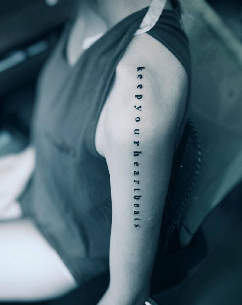 英文纹身图片_花体字新传统纹身图案