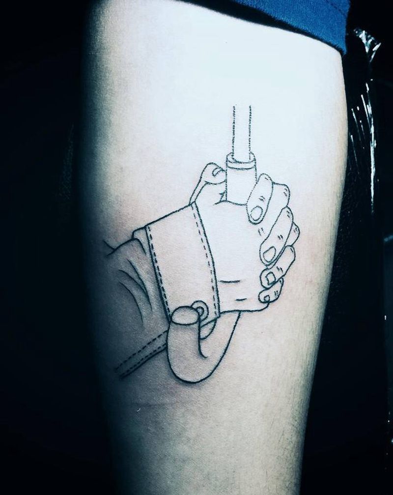 用心做好纹身才正解纹身图片_手臂老传统纹身图案