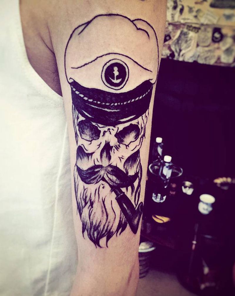 这个叫什么纹身图片_颈部老传统几何纹身图案