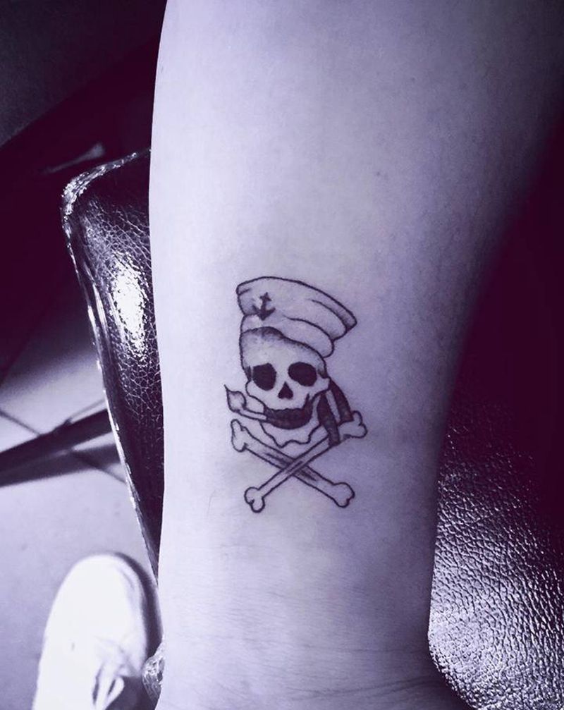 浮躁的心需要沉淀，否则一事无成纹身图片_颈部水彩纹身图案