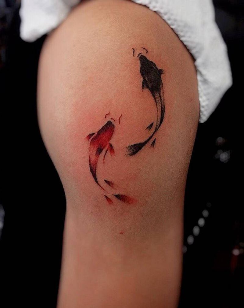 好不好，值不值，让时间说真话纹身图片_颈部腿部水彩纹身图案