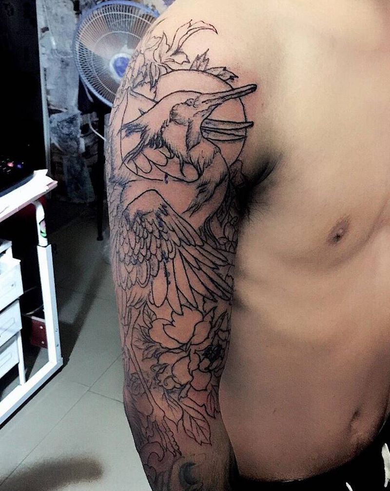 妈呀，太帅了吧，一顿饭钱就可以纹身图片_腰部背部新传统纹身图案