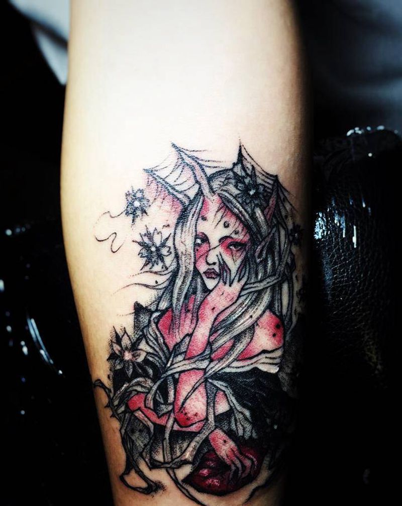 总问我为什么这么优惠，因为我懂纹身图片_背部欧美写实点刺纹身图案