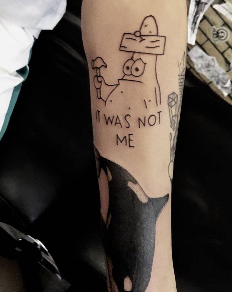 这是什么动画片纹身图片_颈部纹身图案