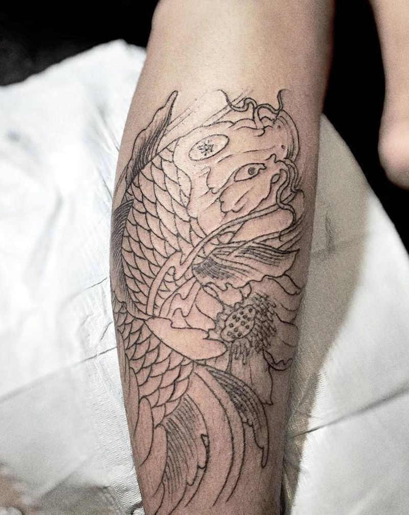 强者恒强，无需解释，无语证明，纹身图片_臀部颈部花体字几何纹身图案