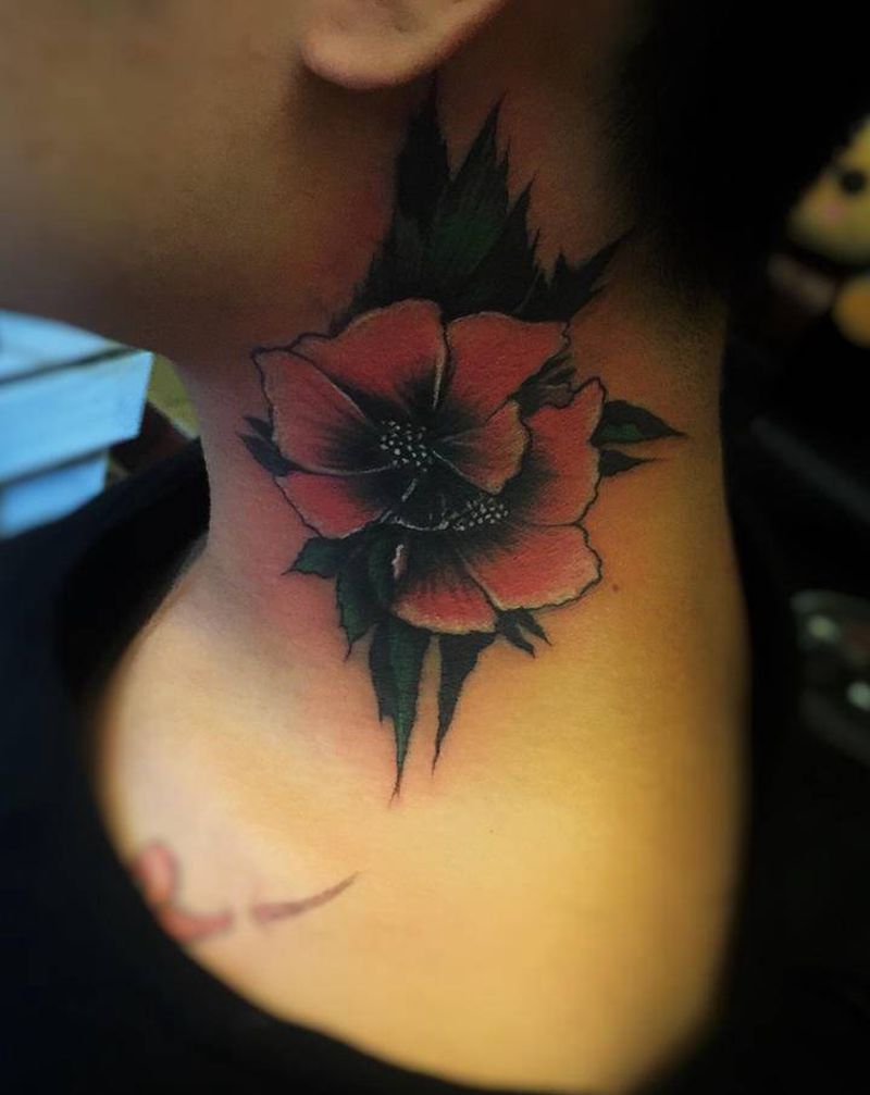 遮盖,让你重新帅的不要不要滴,纹身图片_颈部腿部New School纹身图案