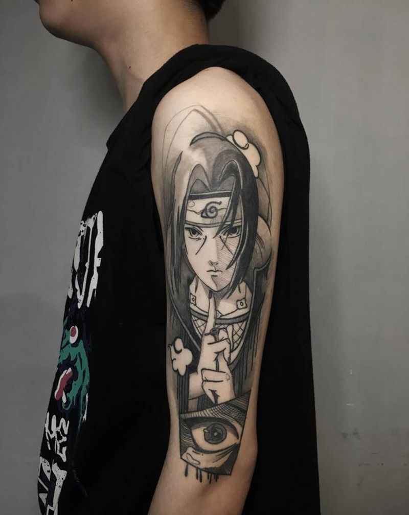 鼬纹身图片_手臂欧美写实纹身图案