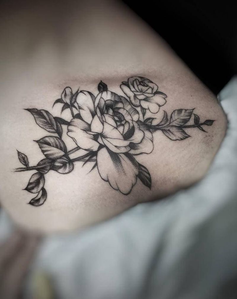 努力不一定成功,但是绝不会后悔纹身图片_颈部腿部New School几何纹身图案