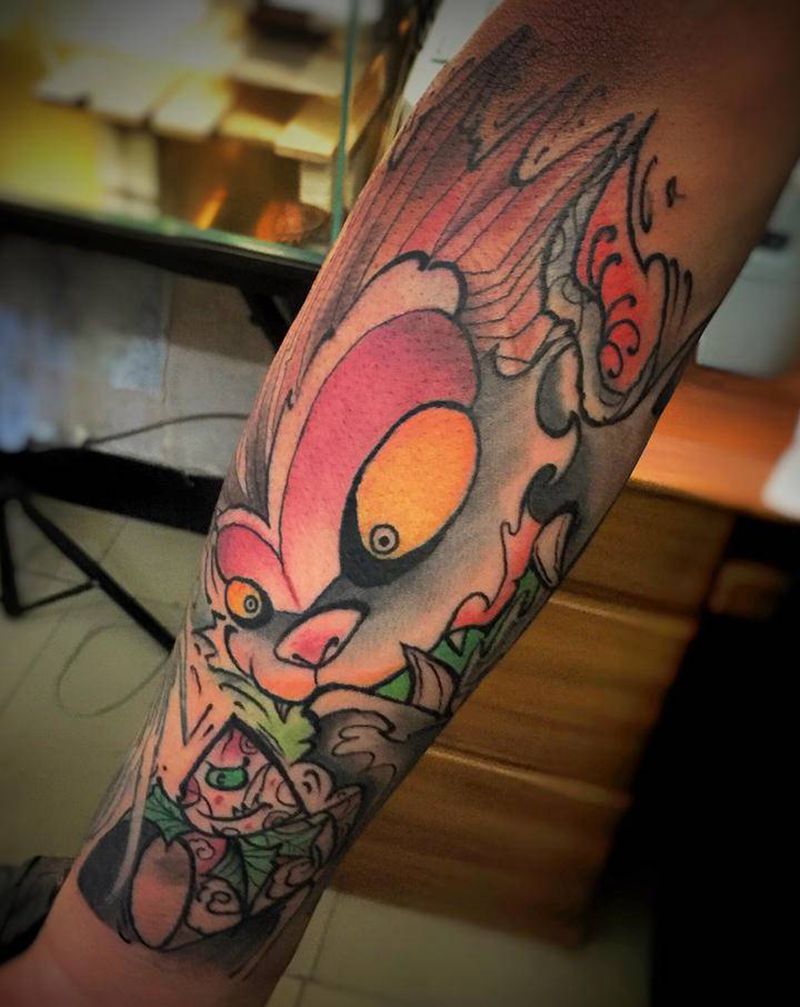 一个字,帅,纹身特价,给力纹身图片_颈部肩部纹身图案