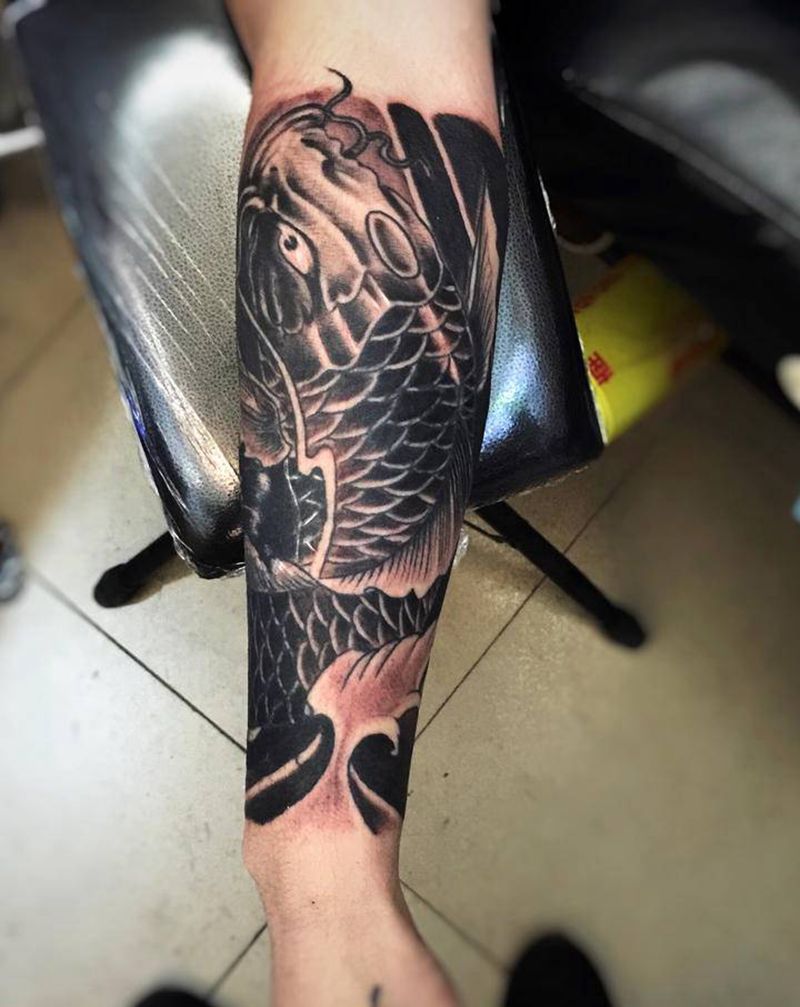 作为男人,你是否有过无助,彷徨纹身图片_颈部腿部New School几何纹身图案