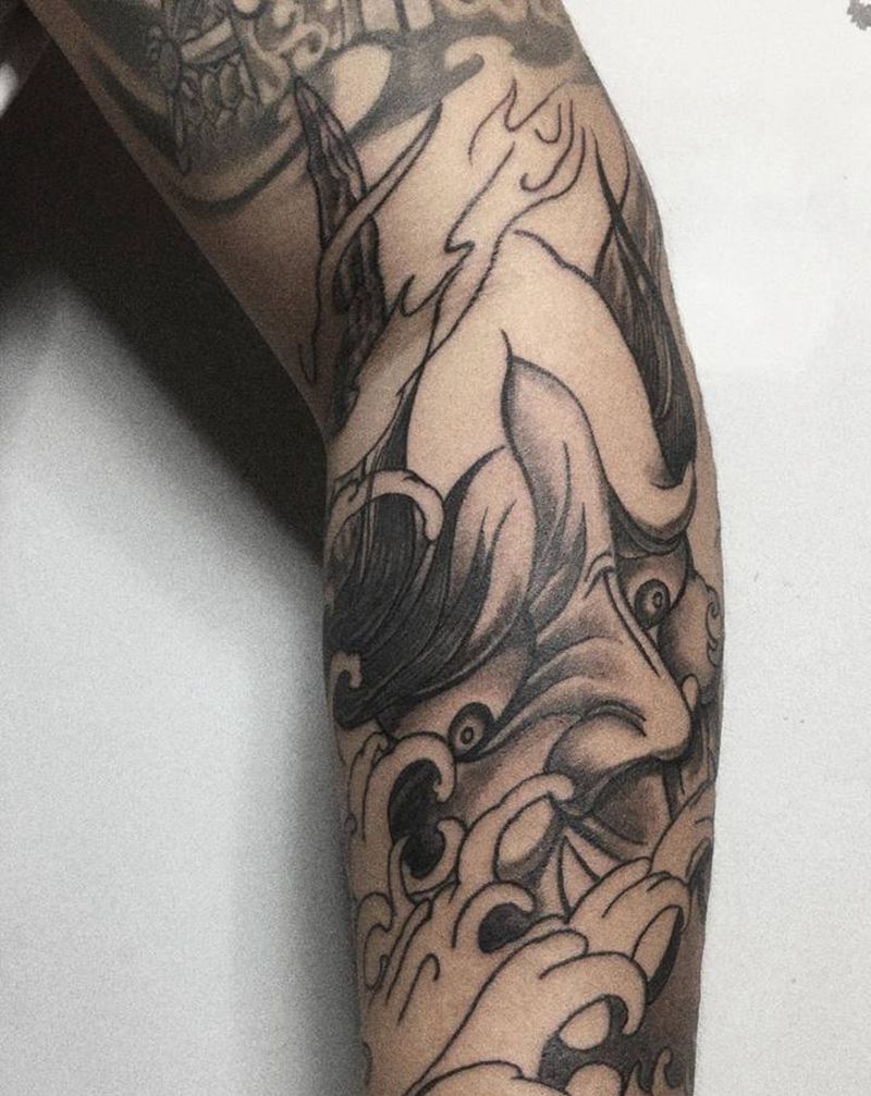 般若修改图纹身图片_新传统纹身图案