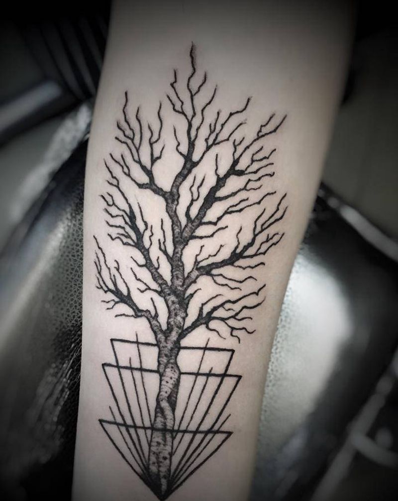 一点不痛,真的太爽了,主要还是纹身图片_颈部腰部New School几何纹身图案