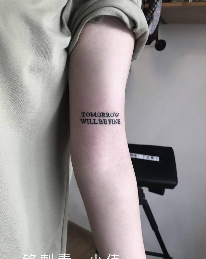 英文纹身图片_手臂纹身图案