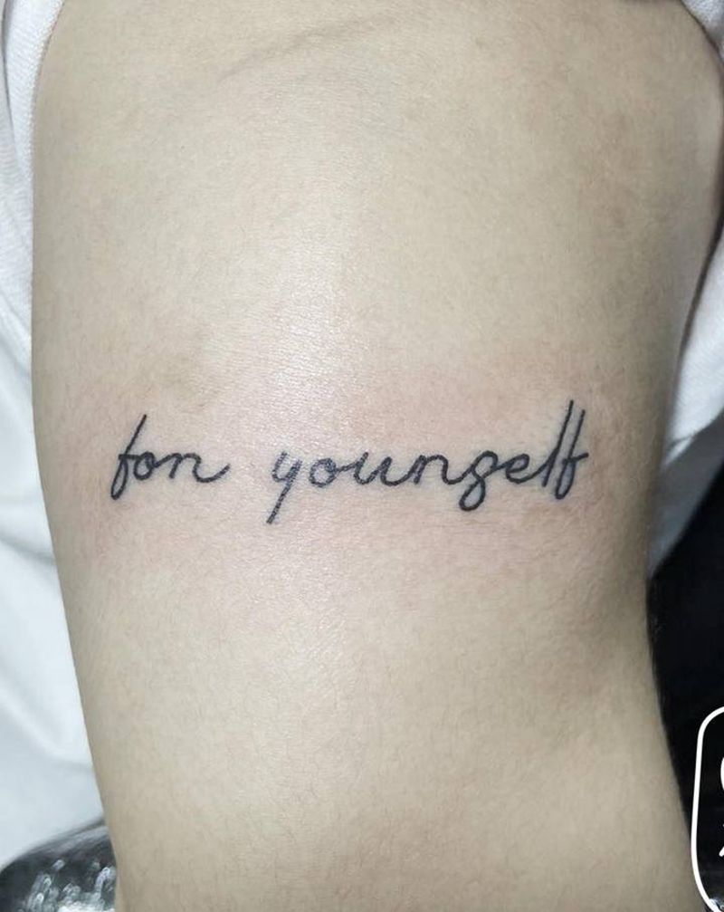 for yourself纹身图片_手臂纹身图案