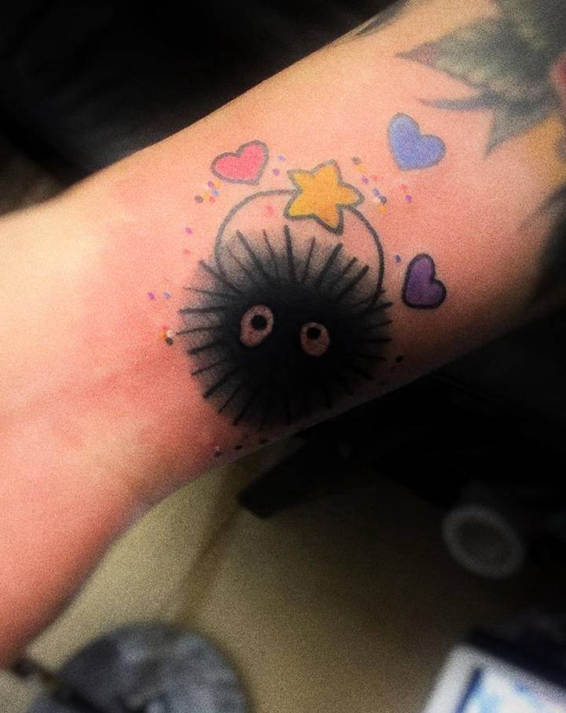 当你乐观的时候,生活就会给你当纹身图片_颈部腿部New School纹身图案