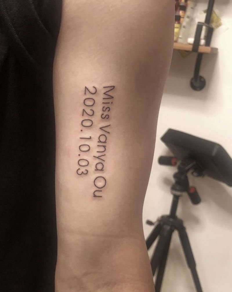 英文纹身图片_手臂纹身图案