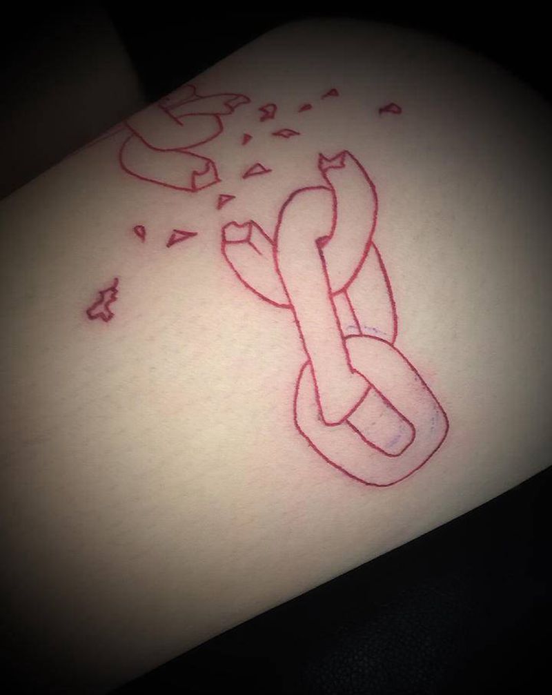 只收材料费…………纹身图片_颈部腰部New School纹身图案