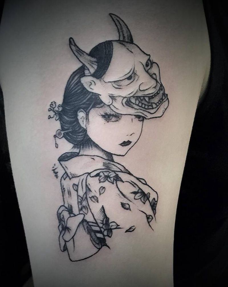 ha ha ha ha a 哈哈哈哈啊哈哈哈哈哈h纹身图片_背部水墨纹身图案