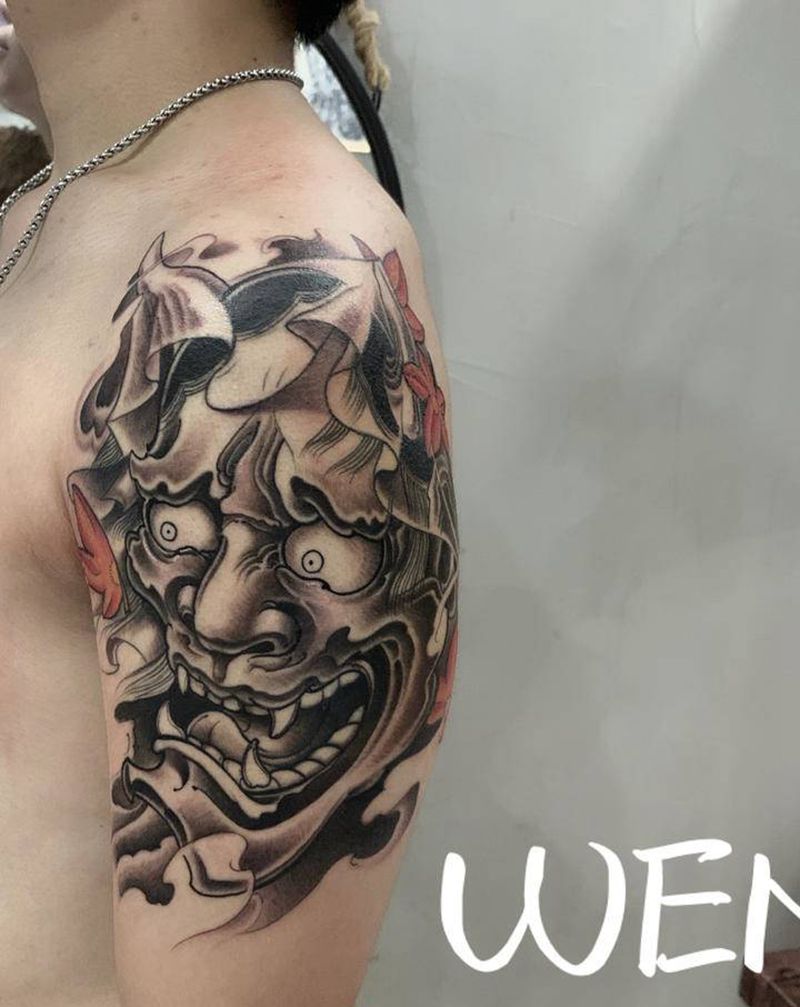 （般若）m纹身图片_手臂传统纹身图案