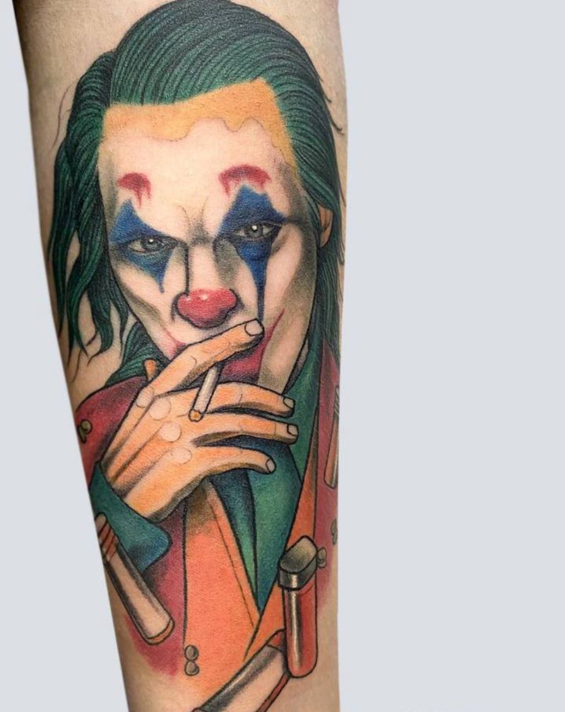 new school joke纹身图片_手臂New School纹身图案